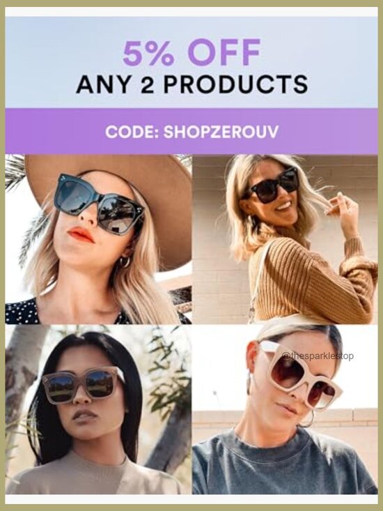 Oversized Fashion Retro Square Sunglasses with UV400 Protection 50mm main image 7